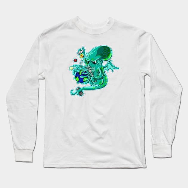 My Little Cthulhu Long Sleeve T-Shirt by Dragonheart Studio